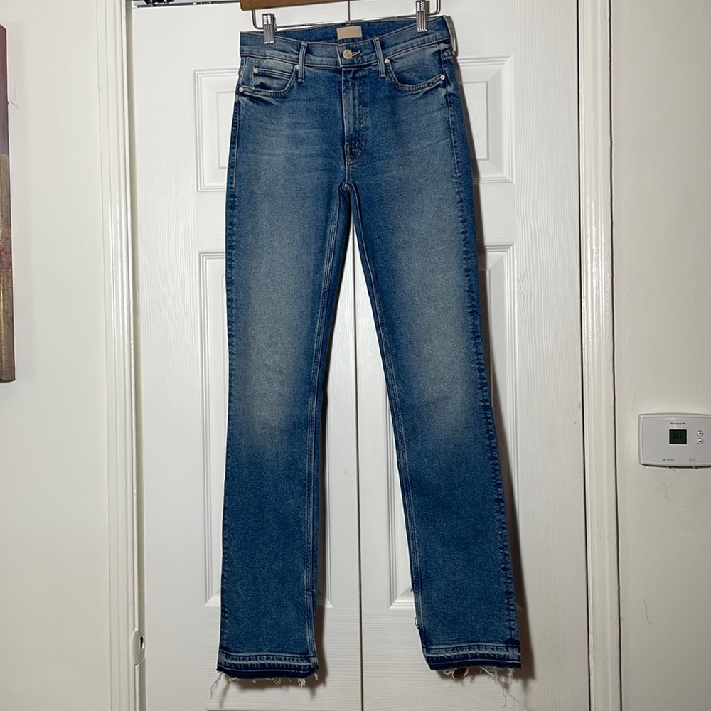 MOTHER The Rascal Slit Undone Hem 26